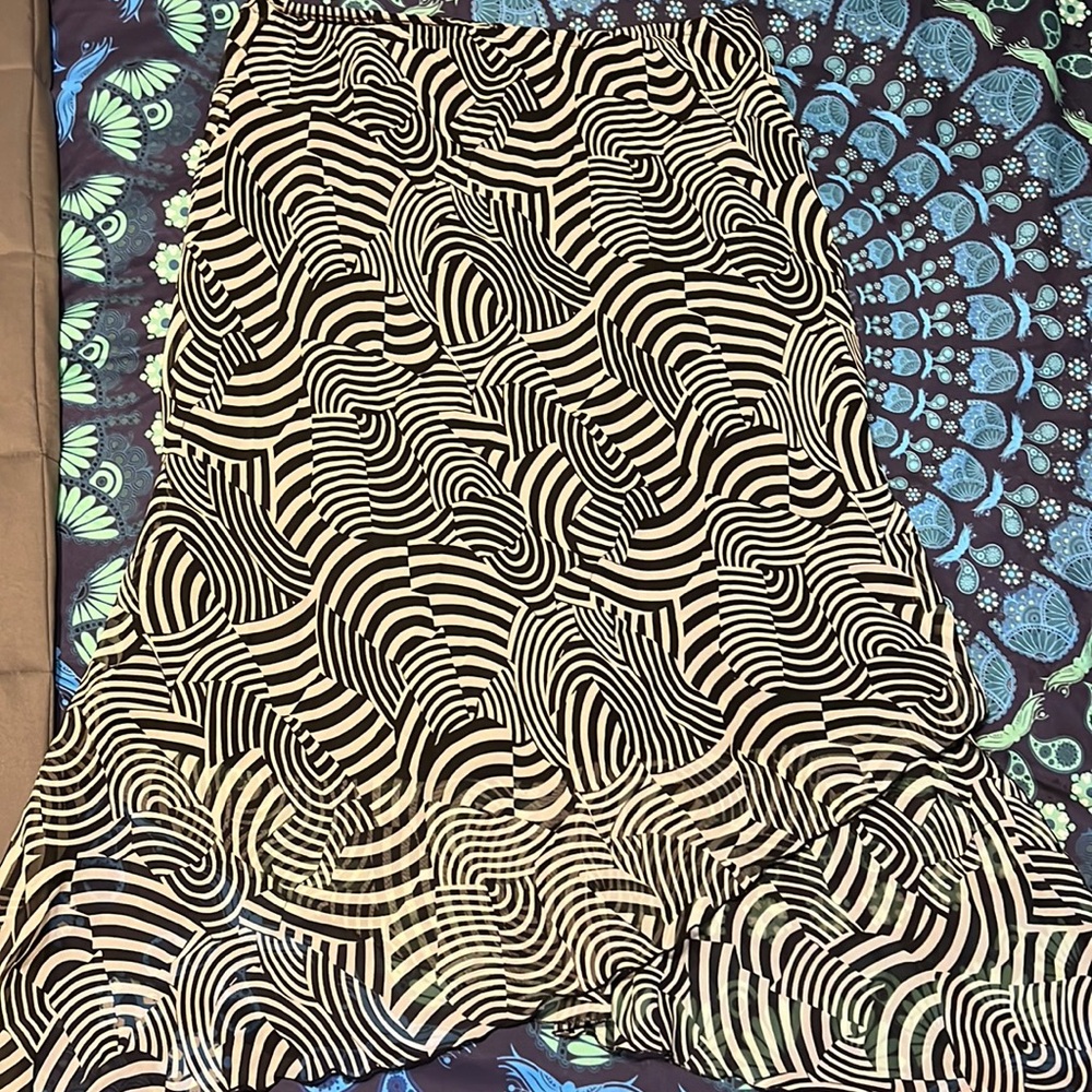 Psycadelic asymmetrical skirt